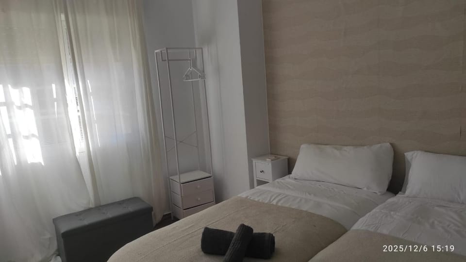 Bed, Photo of the whole room, Bedroom, towels, wardrobe