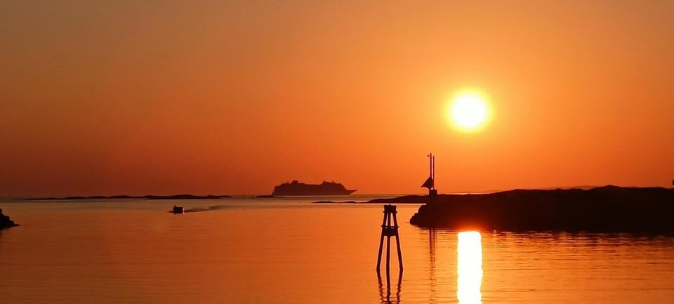 Natural landscape, Sea view, Sunset