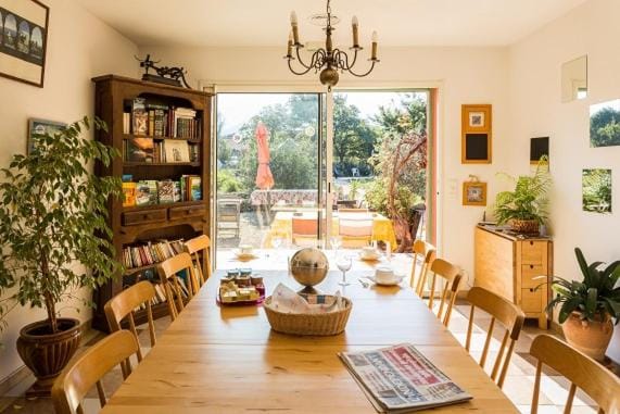 Library, Garden view