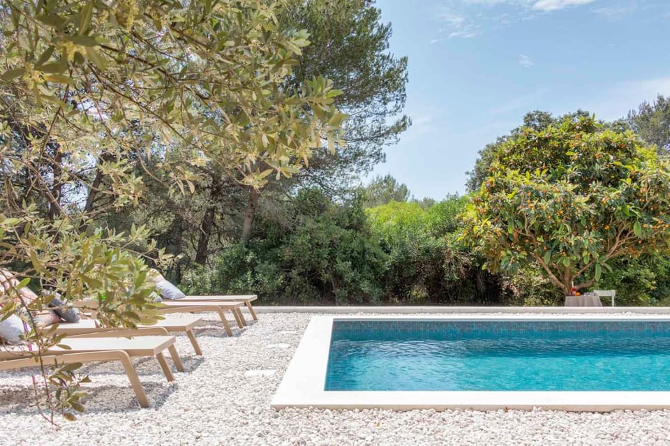 Natural landscape, Pool view, Swimming pool, sunbed