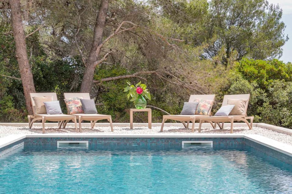 Natural landscape, Pool view, Swimming pool, sunbed