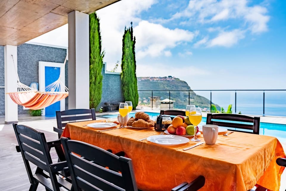 Patio, Natural landscape, Dining area, Pool view, Swimming pool
