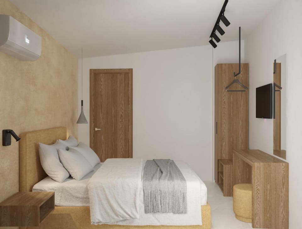 Bed, TV and multimedia, Photo of the whole room, Bedroom, towels, wardrobe