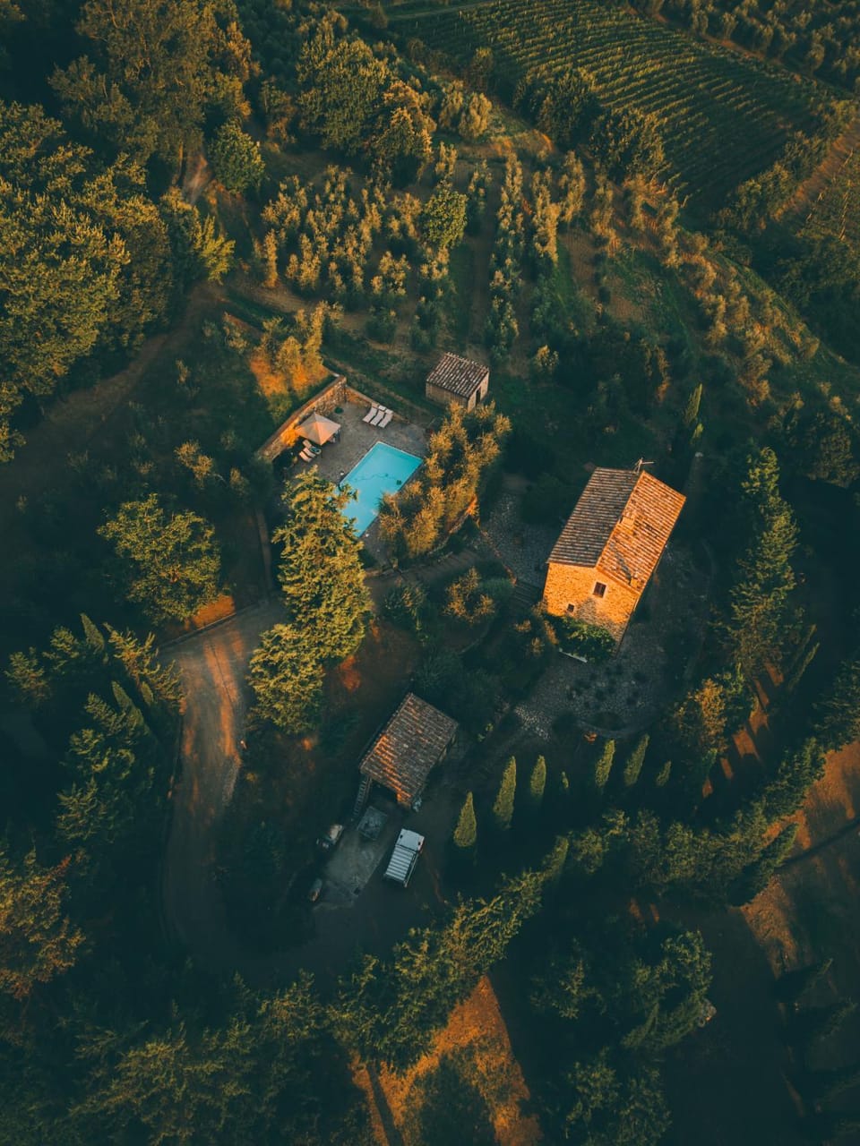 Bird's eye view, Garden view, Pool view, Swimming pool
