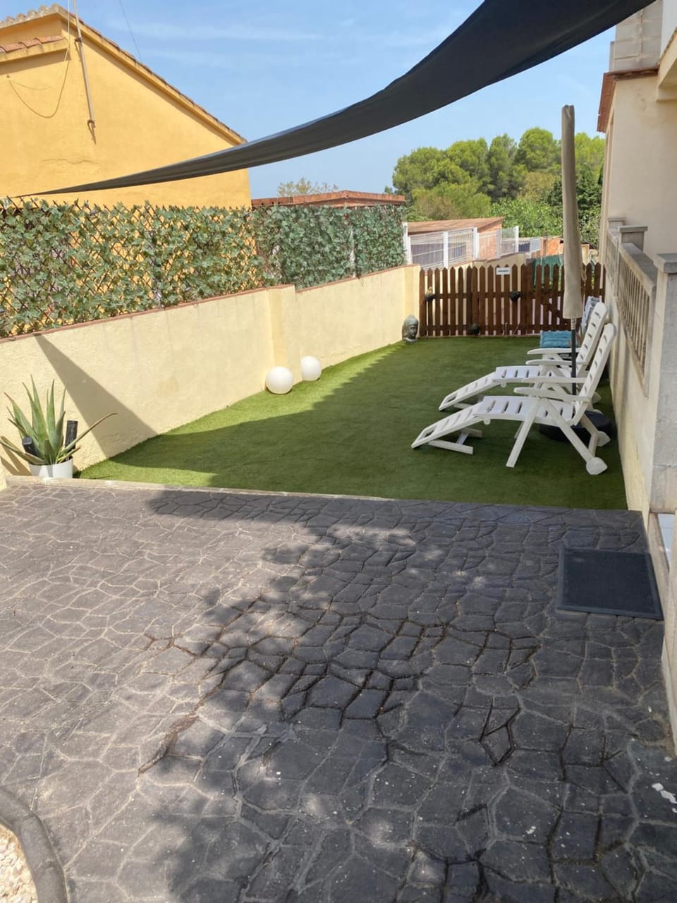 Day, Garden, sunbed