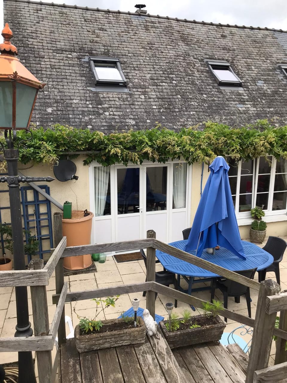 Property building, Patio