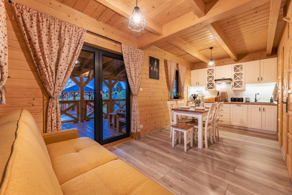 Kitchen or kitchenette, Living room, Dining area, stove