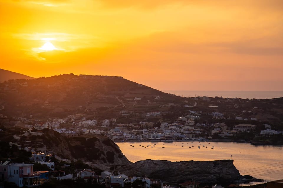 Natural landscape, Mountain view, Sea view, Sunset