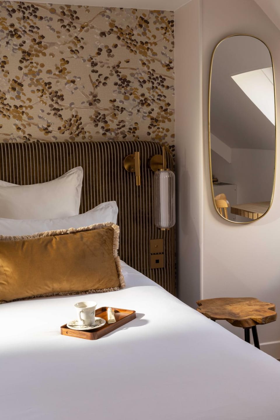 Bed, Decorative detail, Bedroom