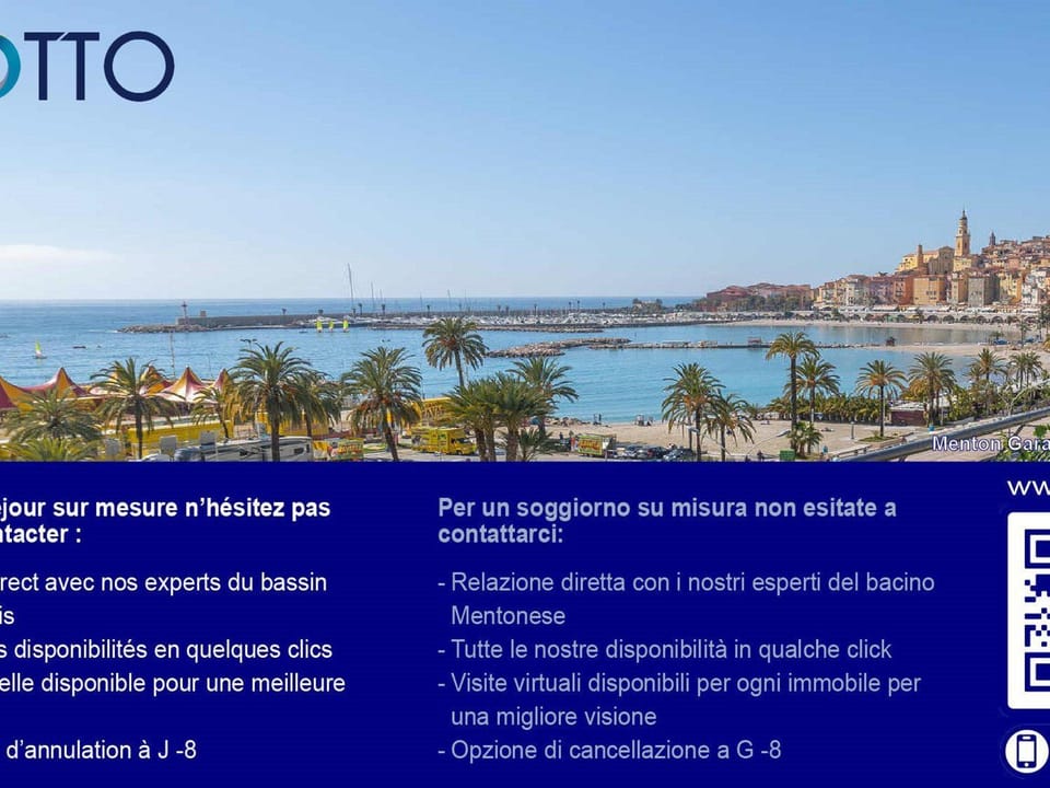 Studio rénové face mer avec terrasse à Menton - FR-1-196-167 Apartment in Menton