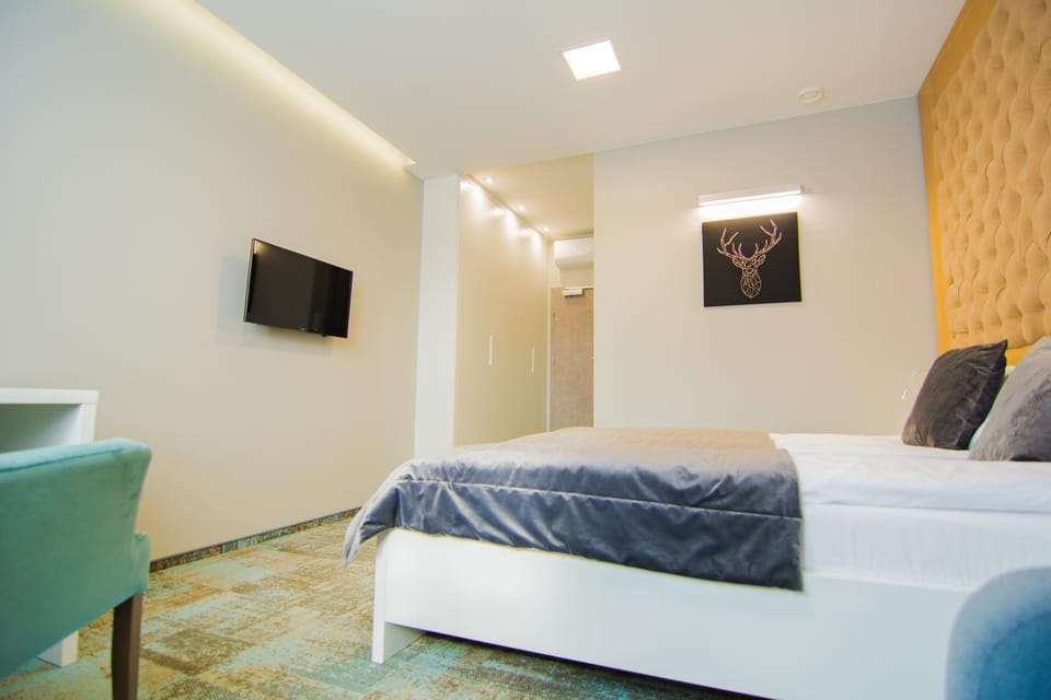Bed, TV and multimedia, Photo of the whole room, Bedroom