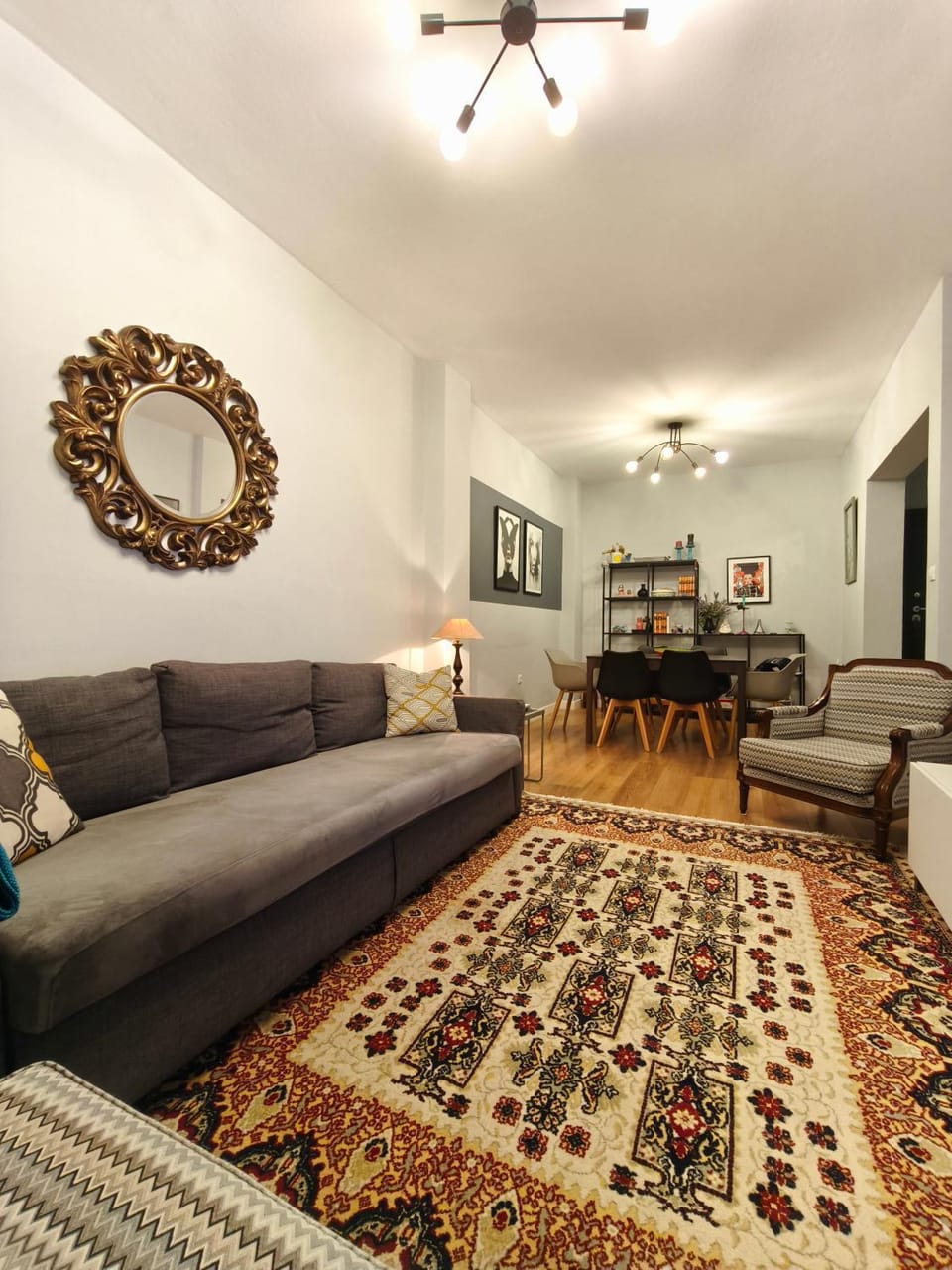 Living room, Seating area, Dining area