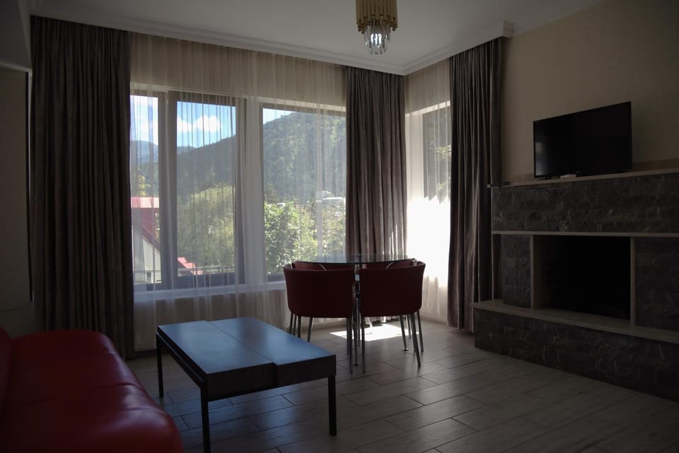 Communal lounge/ TV room, Living room, Seating area, Mountain view