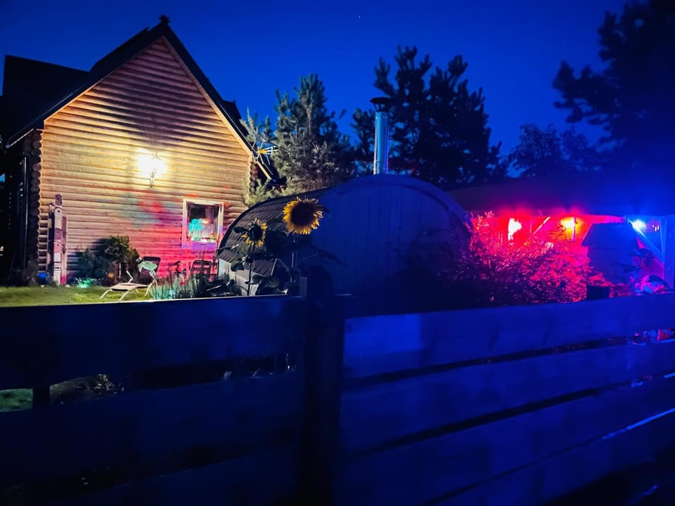 Property building, Night, BBQ facilities