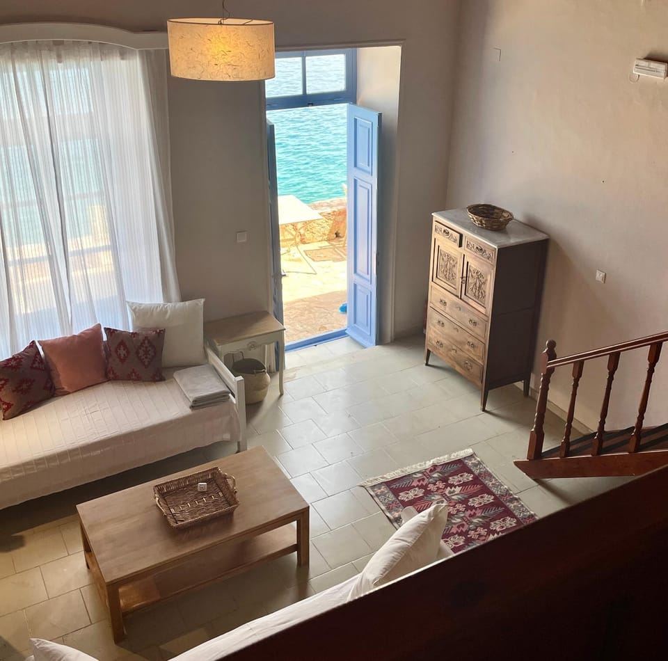 Living room, Seating area, Sea view