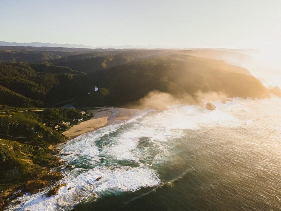 Day, Natural landscape, Bird's eye view, Beach, Mountain view, Sea view, Sunrise, Sunset
