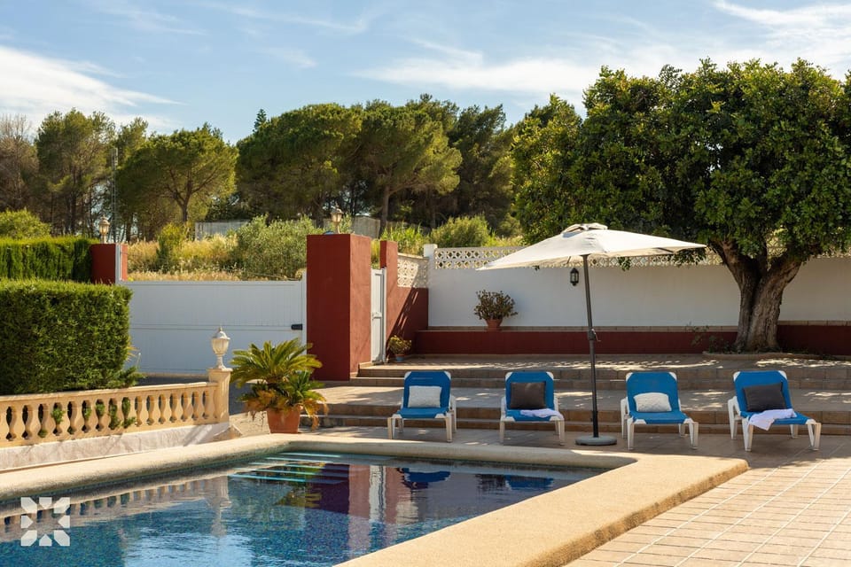 Patio, Spring, Day, Garden, Garden view, Pool view, Swimming pool, sunbed