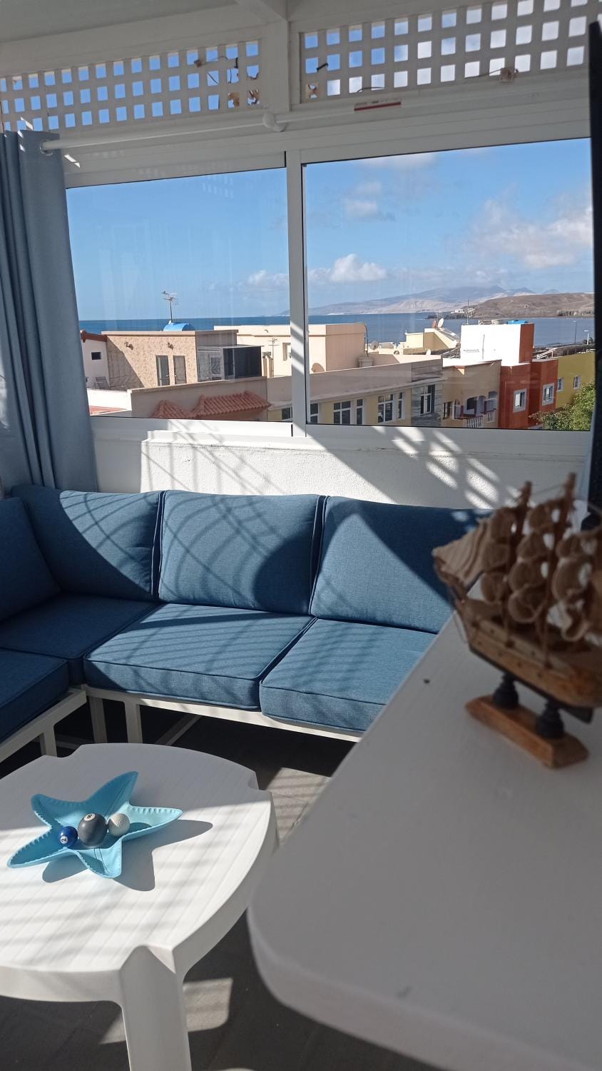 Day, View (from property/room), Balcony/Terrace, Seating area, Beach, Sea view