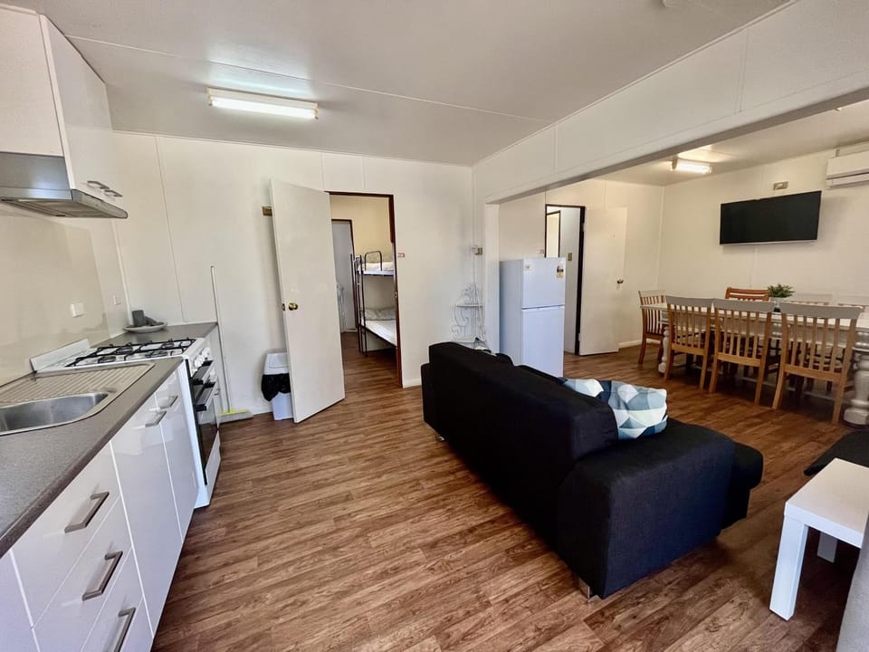 Kitchen or kitchenette, Living room, Dining area
