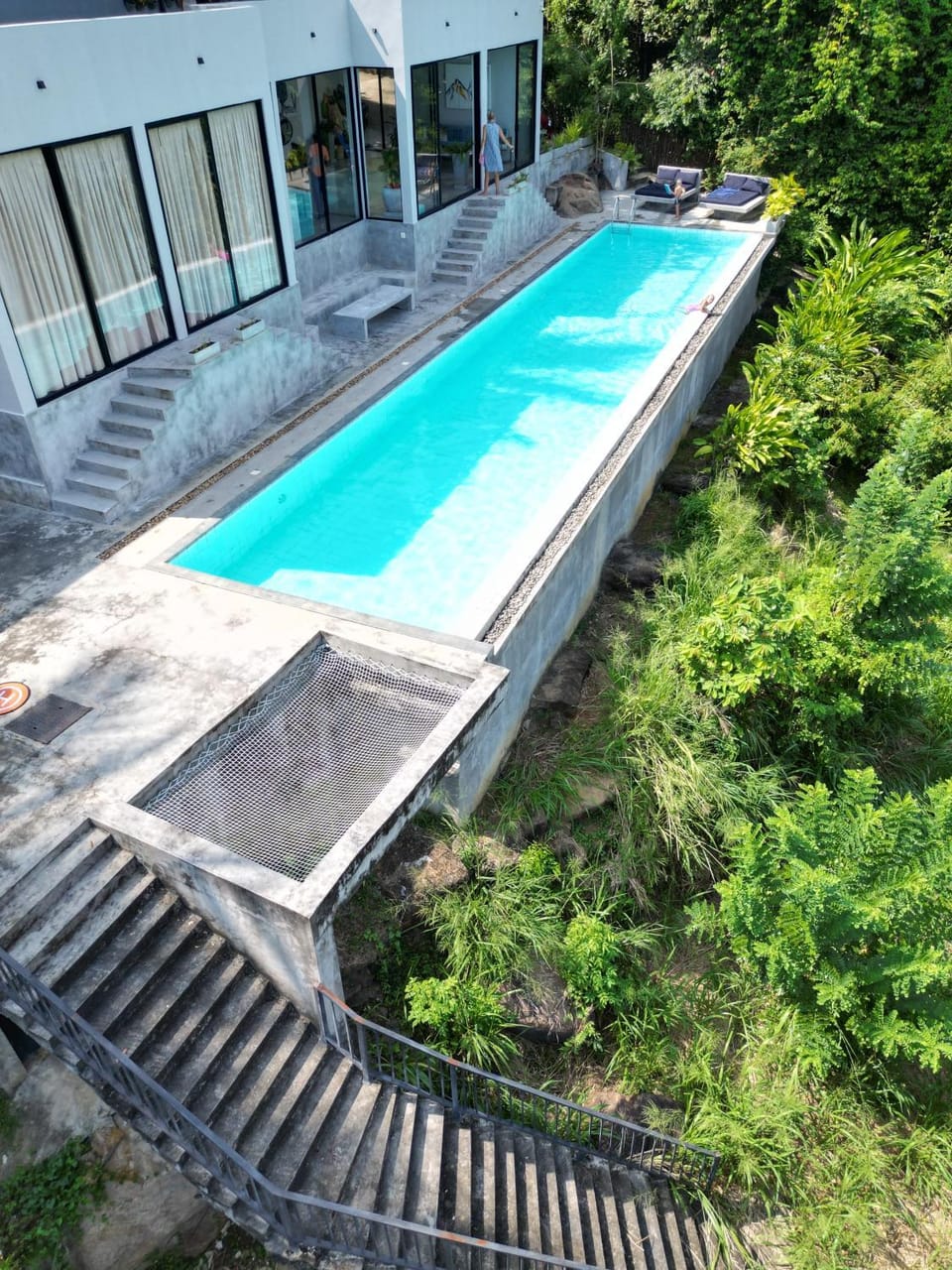 Garden, Pool view, Swimming pool, sunbed