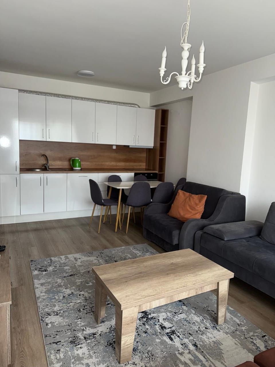 Kitchen or kitchenette, Living room, Dining area