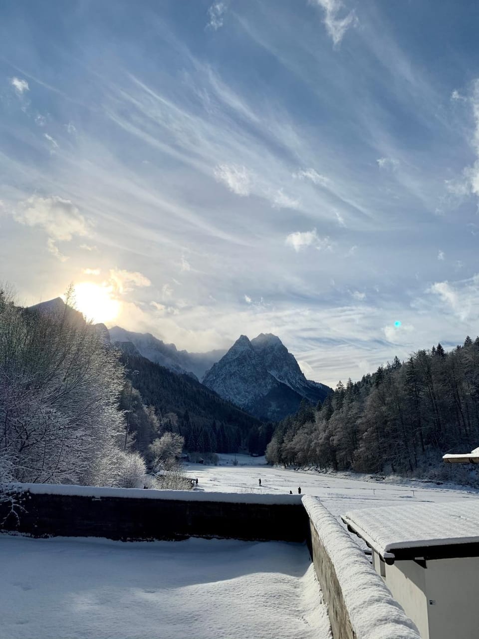 Winter, Lake view, Mountain view