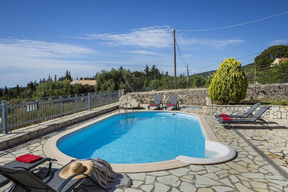 Patio, Garden view, Mountain view, Swimming pool