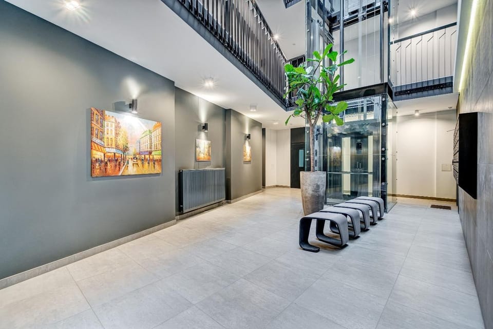 Property building, elevator
