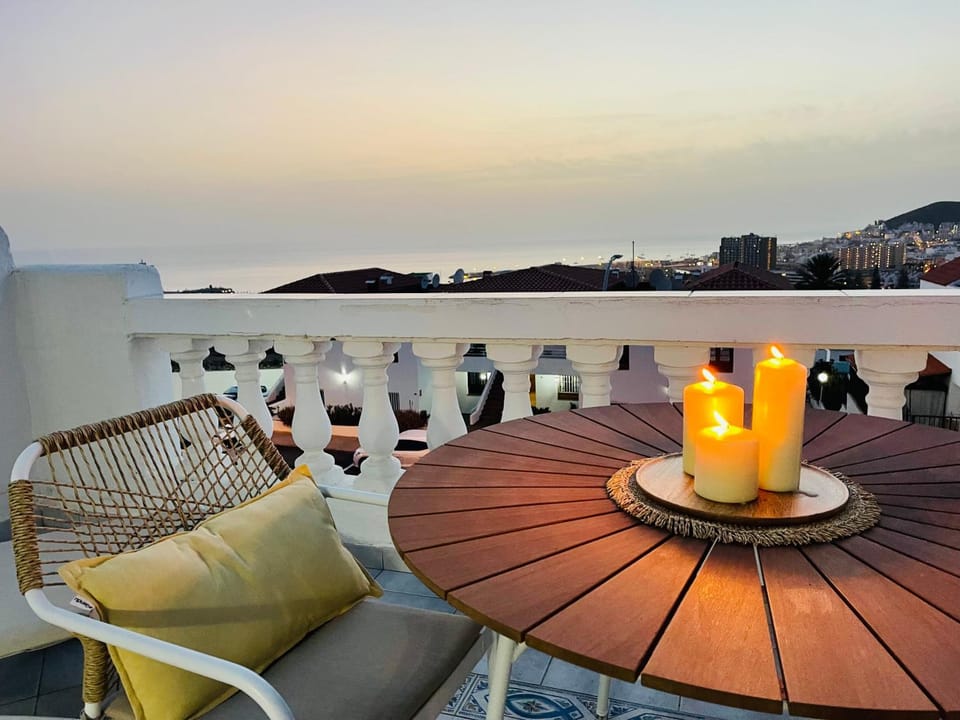 Natural landscape, Balcony/Terrace, Seating area, Mountain view, Sea view