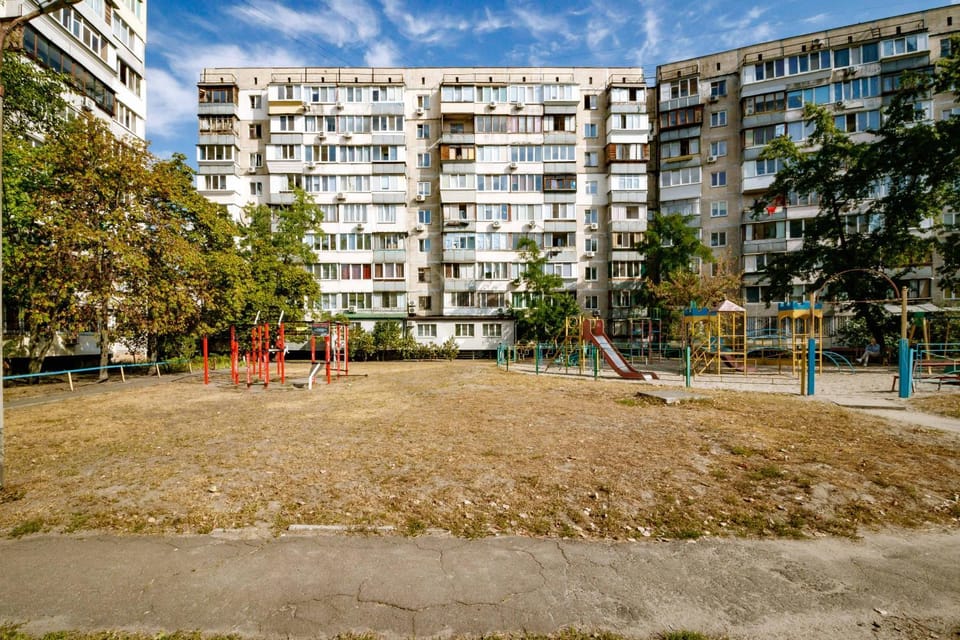 Property building, Children play ground, Inner courtyard view
