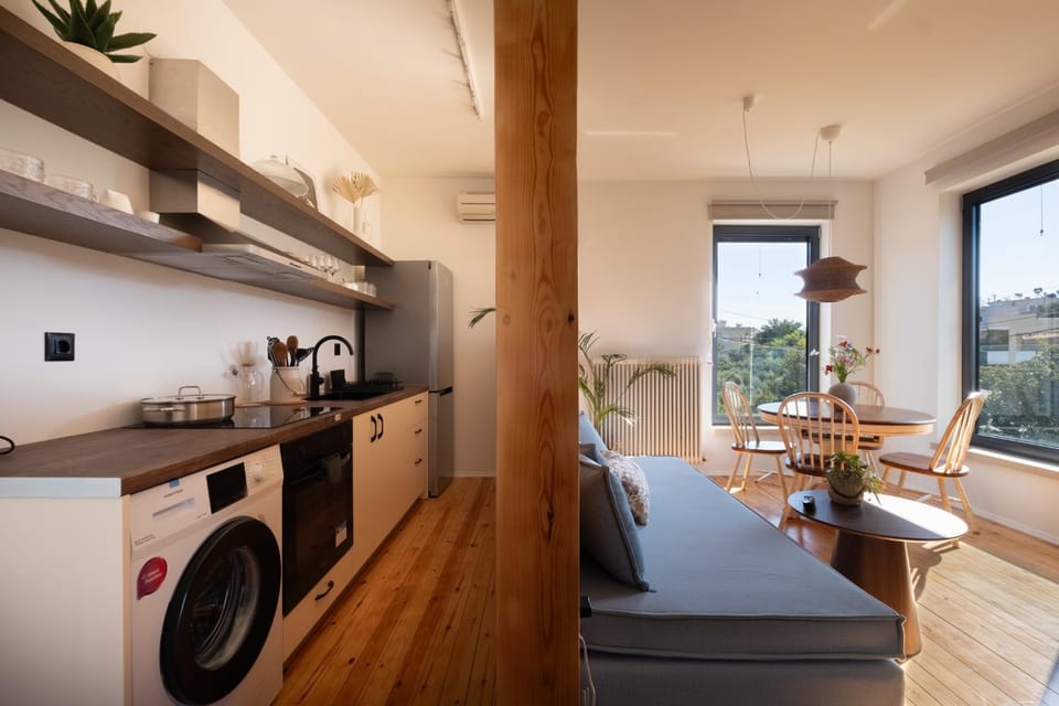 Living room, kitchen