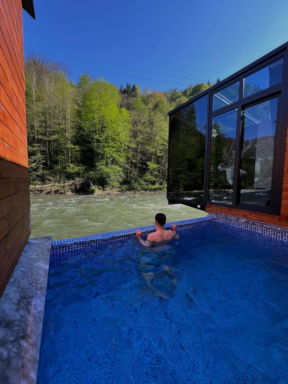 Day, Natural landscape, Mountain view, Pool view, Swimming pool