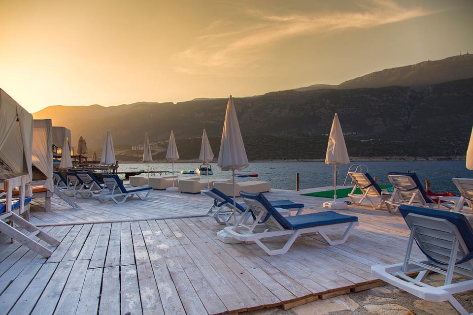 Beach, sunbed