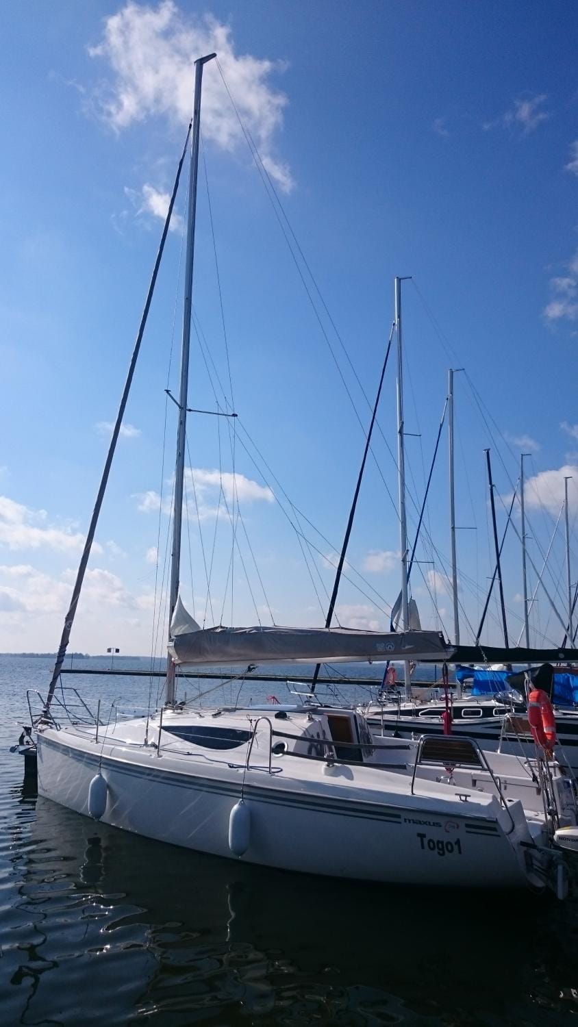 Czarter Zalew Wiślany KEJA Docked boat in Pomeranian Voivodeship