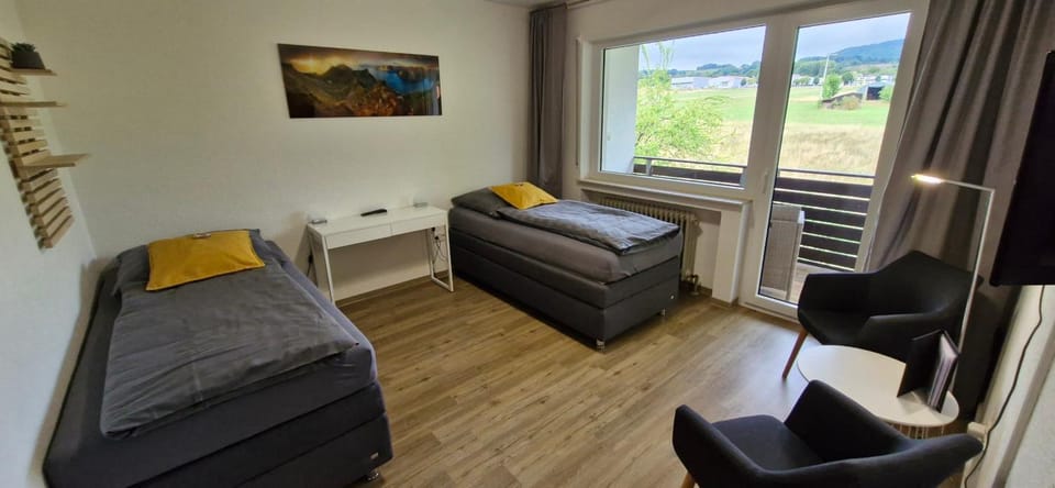 Bed, Photo of the whole room, Seating area, Bedroom