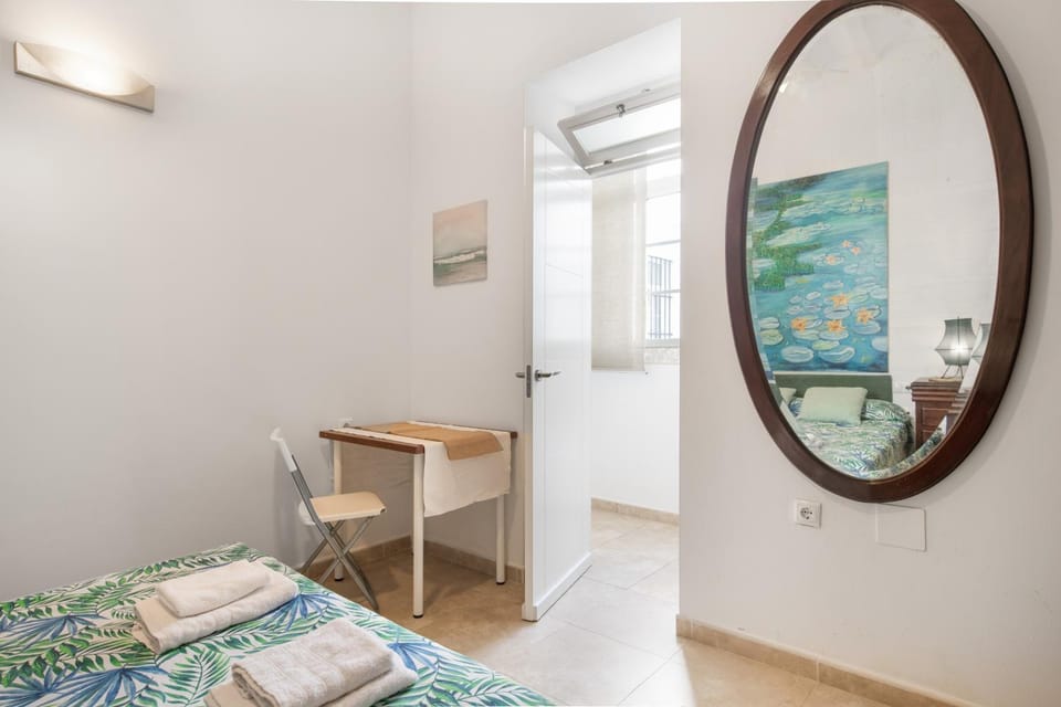 Property building, Living room, Bedroom