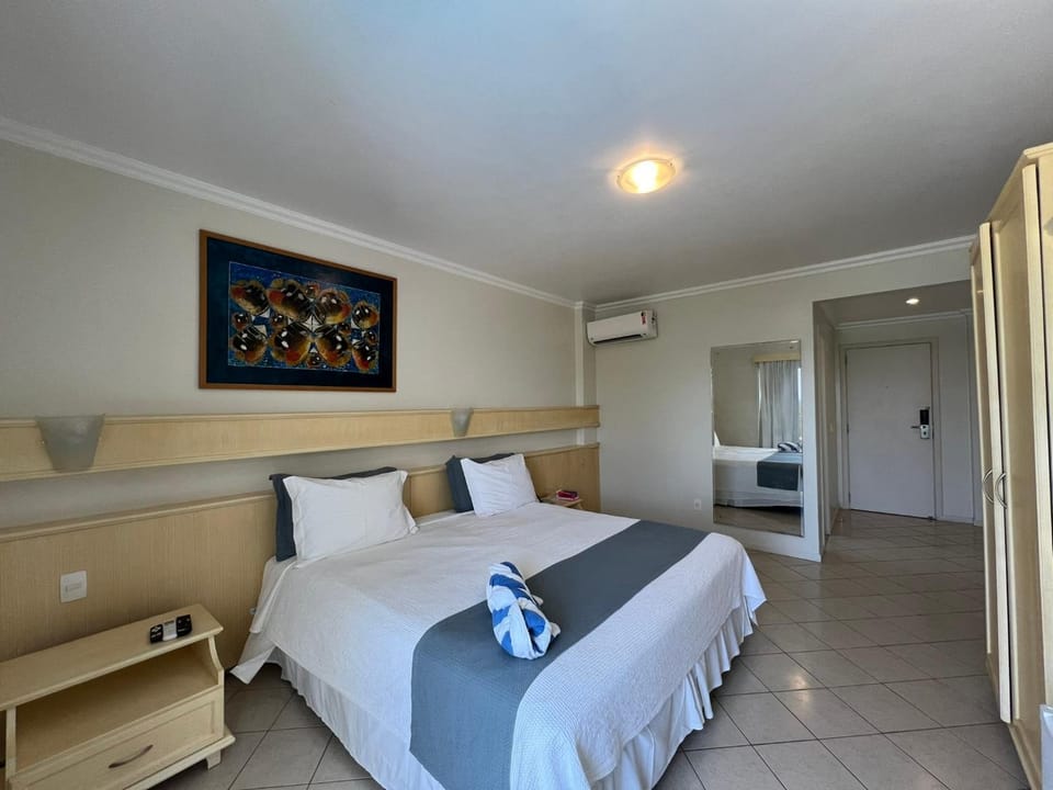 Bed, Photo of the whole room, Bedroom, towels, wardrobe, air conditioner
