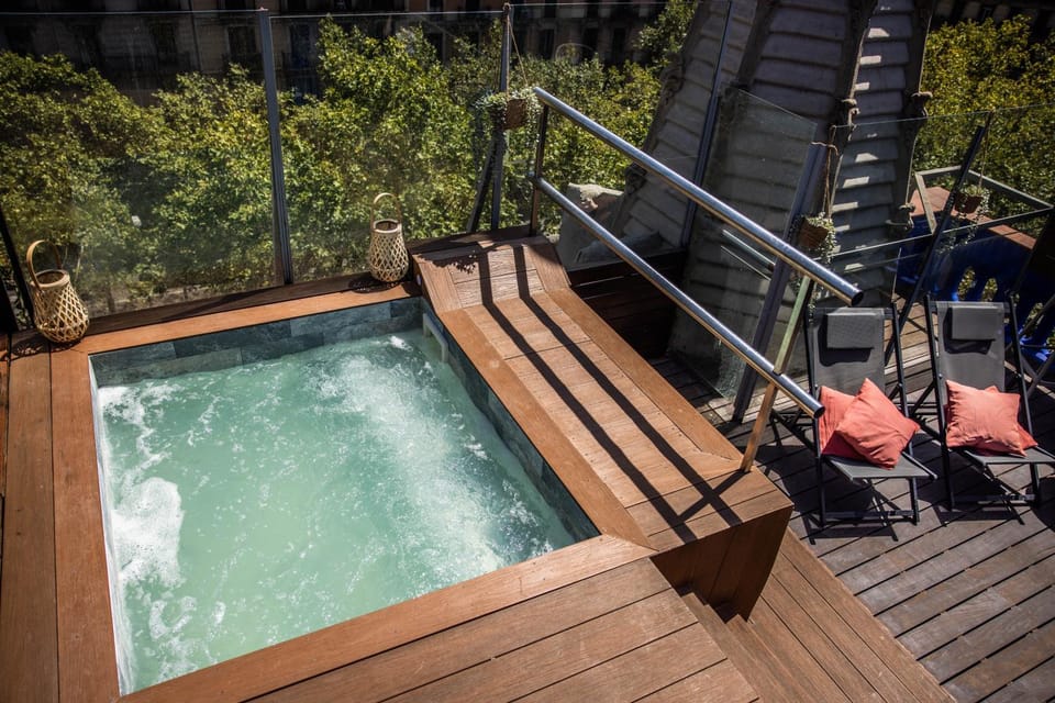 Pool view, sunbed