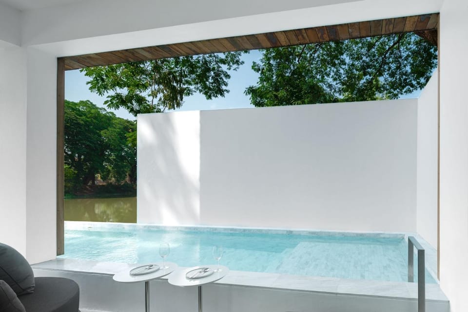 View (from property/room), River view, Swimming pool