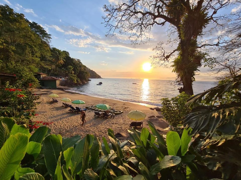 Day, Natural landscape, Beach, Sea view, Sunset