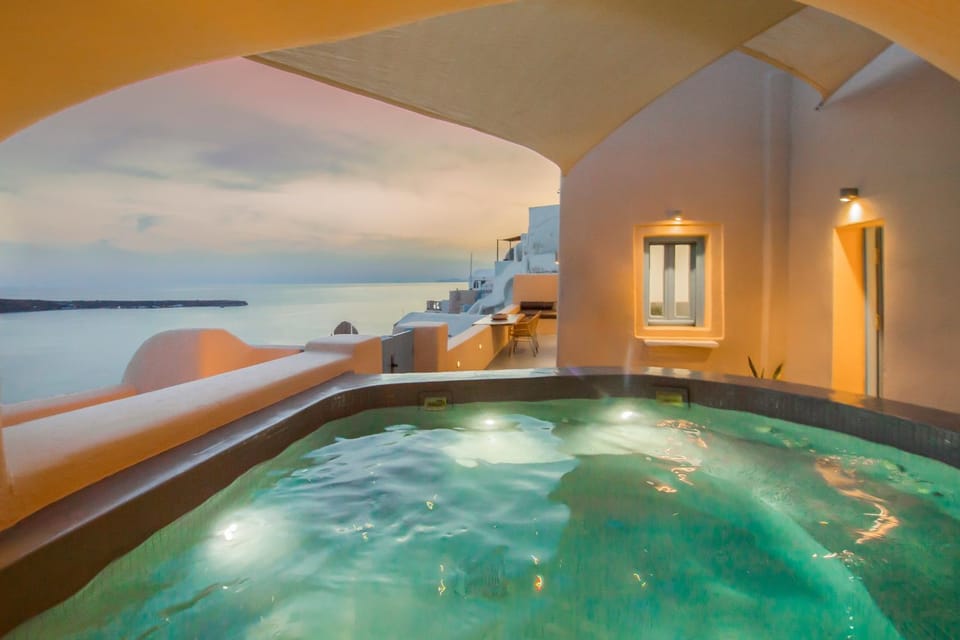 Swimming pool, Sunset