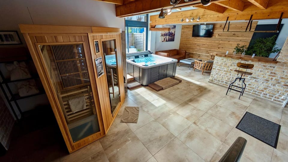 Sauna, Living room, Spa and wellness centre/facilities, Area and facilities