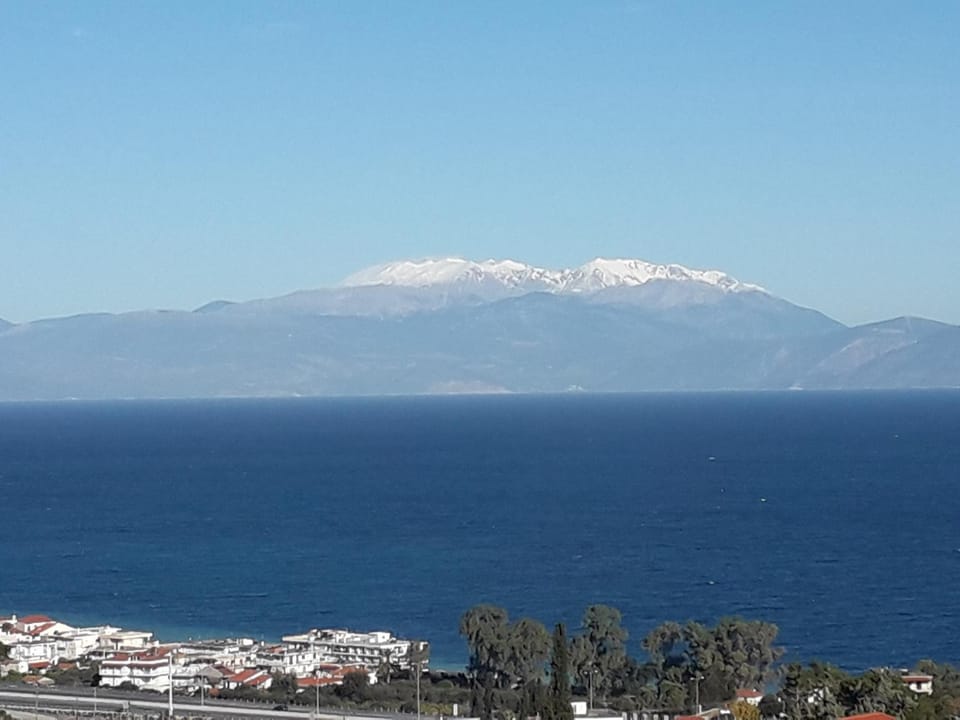 Day, Winter, Mountain view, Sea view