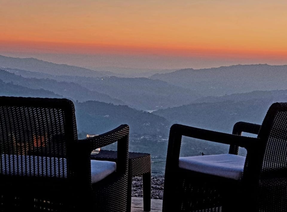 Mountain view, Sunset