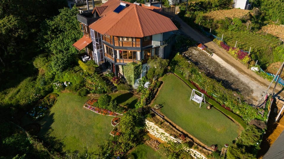Property building, Spring, Day, Natural landscape, Bird's eye view, Garden, Balcony/Terrace, Garden view