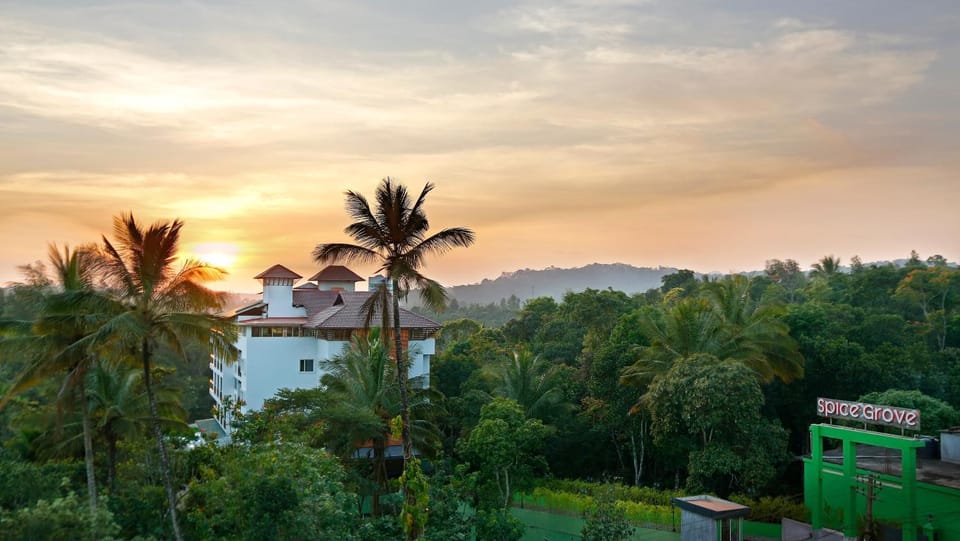 Natural landscape, Bird's eye view, Sunset