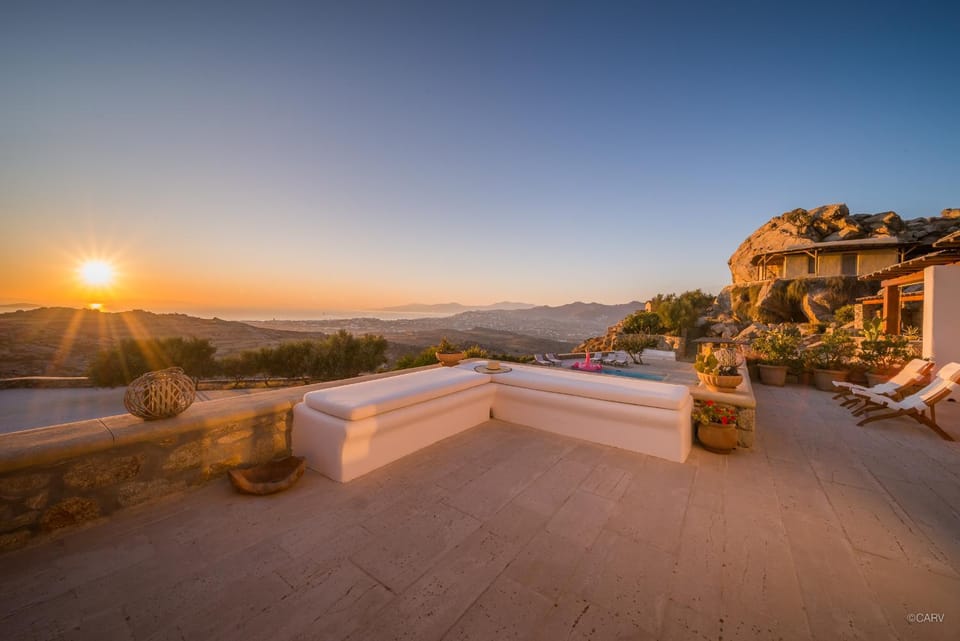 Patio, Balcony/Terrace, Sea view, Sunset