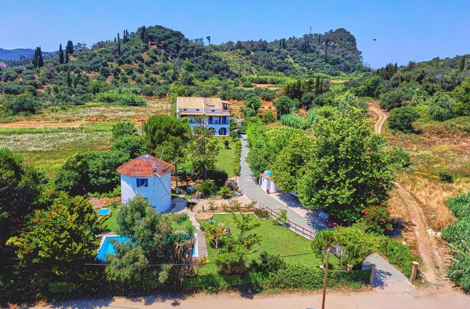 Property building, Natural landscape, Bird's eye view