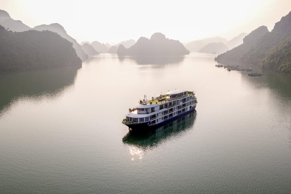 Mon Cheri Cruises Docked boat in Laos