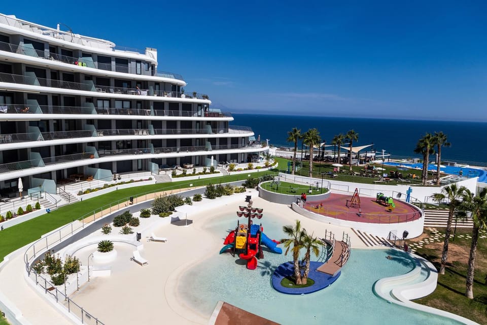 Property building, Nearby landmark, Day, Children play ground, Pool view, Sea view, Swimming pool, children